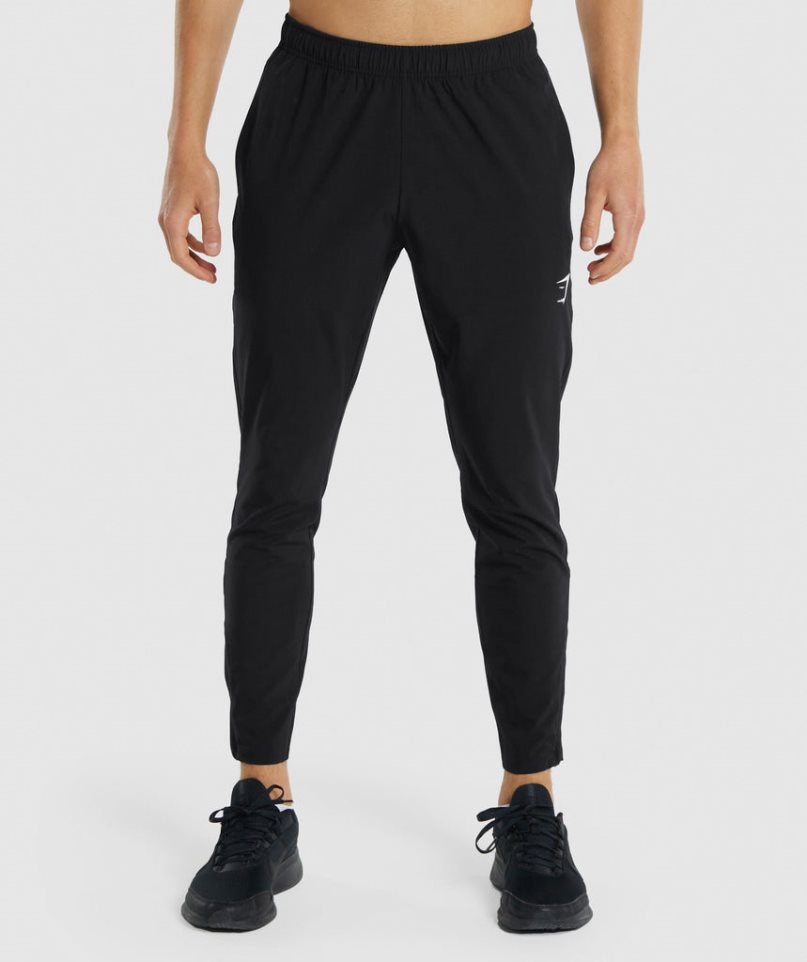 Men\'s Gymshark Arrival Woven Jogger Black | CA D05A8N